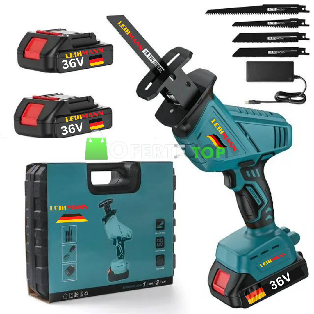 Fierastrau pendular tip sabie LEIHMANN pentru oase cu 2 BATERII de 36v