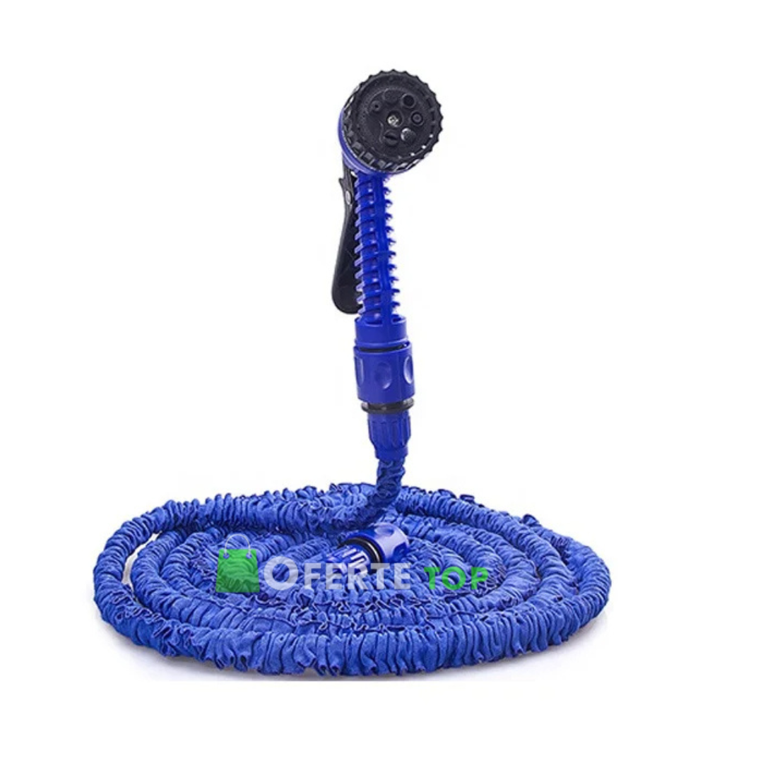 Furtun extensibil pentru gradina, lungime 60m, aparat de udat inclus!