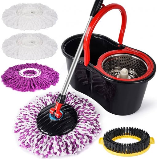 MOP ROTATIV CU 4 REZERVE MOP + 1 REZERVA COVOR