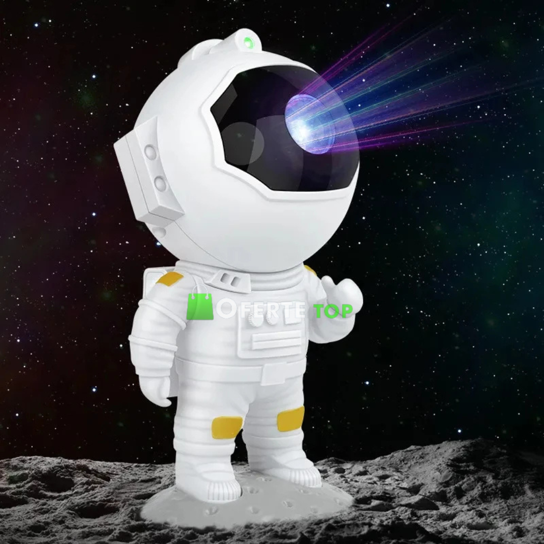 Astronaut proiector LED si laser cu proiectie stele,RGB, telecomanda