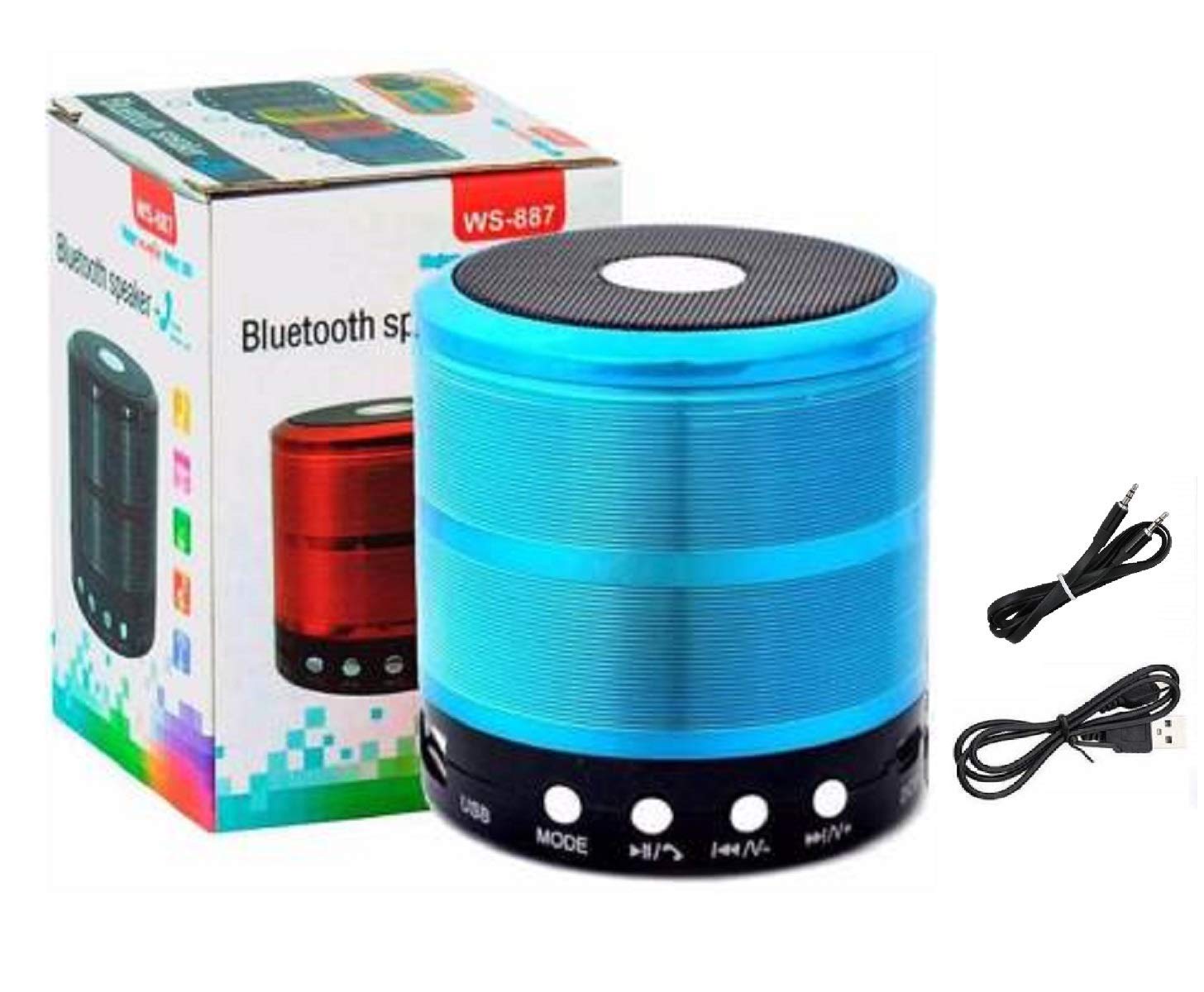 BOXA MINI PORTABILA WS-887, BLUETOOTH, USB, MP3