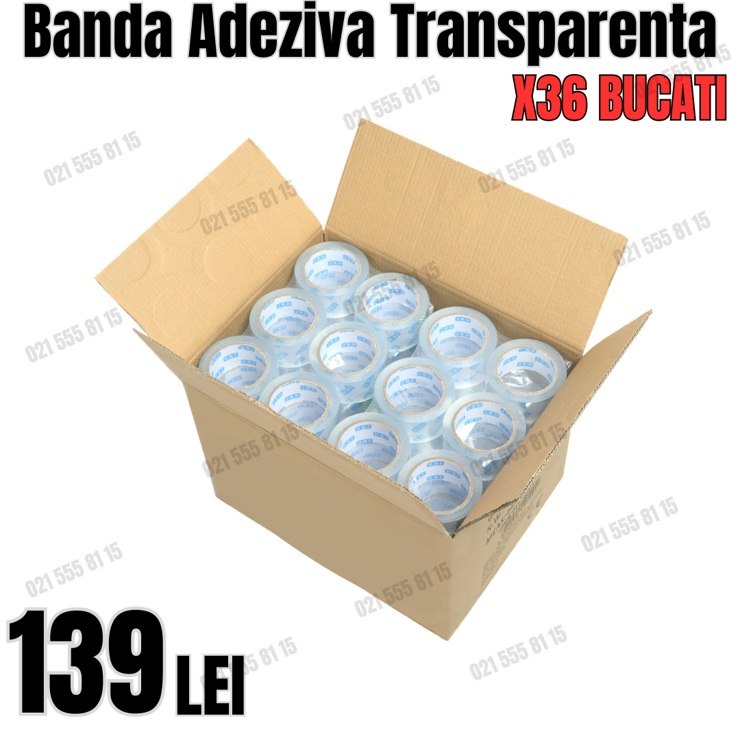 Banda Adeziva Transparenta 36 Bucati