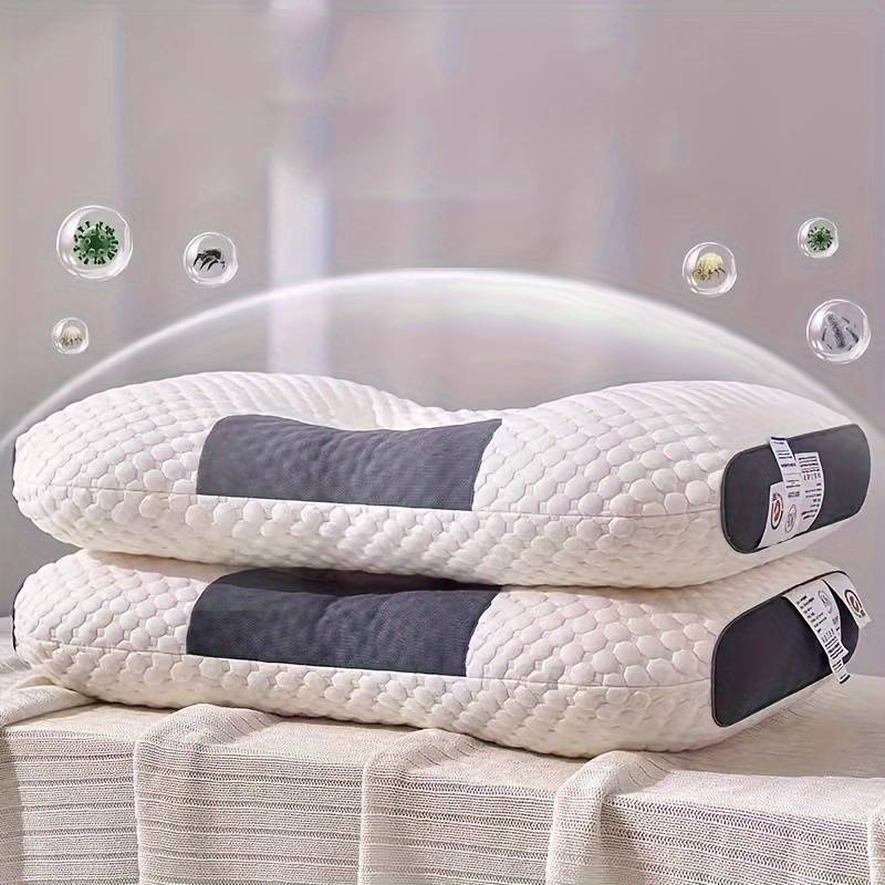 Set 2 X Pernă Tricotată Din Bumbac Cu Protecție Cervicală A Gâtului