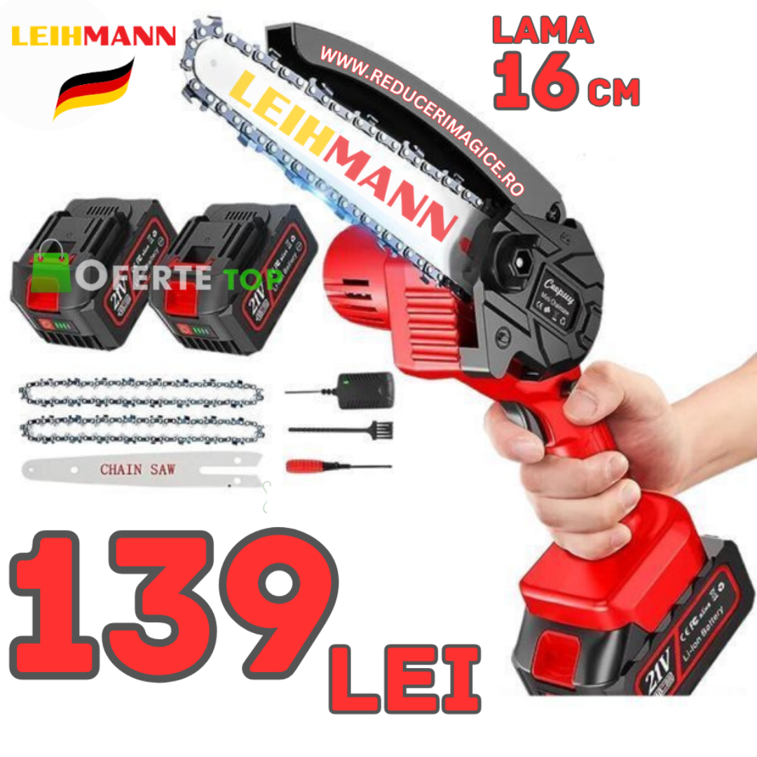 Mini fierastrau electric cu 2 acumulatori, 24V, 16 cm!