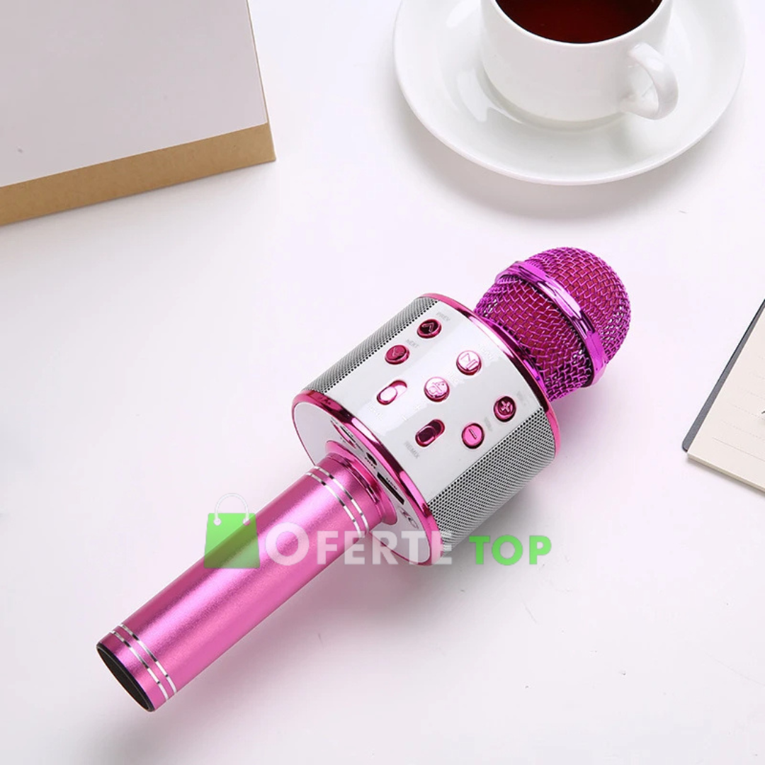 Microfon Karaoke Wireless Q7 cu Bluetooth